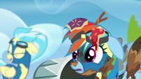 Rainbow hears the Wonderbolts laughing S6E7