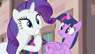 Rarity gasping in shock S5E1