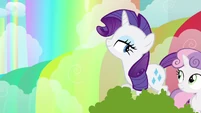 Happy eyed Rarity.