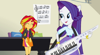 Sunset Shimmer digs the beat EG2