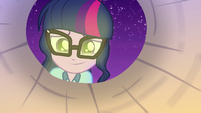 Twilight Sparkle smiling into her paper lantern EG4