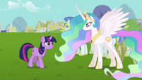 Twilight and Celestia "with all due respect" S03E10