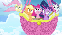 Twilight's facial expression looks funny but not because of the current situation.