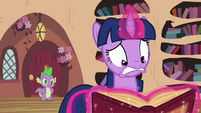 Twilight scared she might send the "real Pinkie" back.