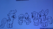 Diamond Tiara and Silver Spoon insulting Scootaloo in front of her friends S4E5