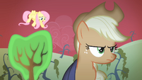 Fluttershy and Applejack at Sweet Apple Acres S4E07