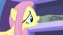Fluttershy picking up a blanket S8E24