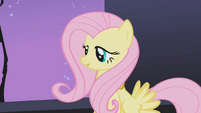 Fluttershy pointing out similarity between Rarity's necklace and cutie mark S1E02