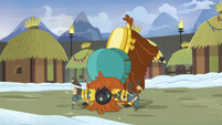 Prince Rutherford smashes log with his face S7E11