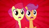 Scootaloo and Apple Bloom 'No!' S3E4