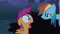 Scootaloo surprised by Rainbow S3E06