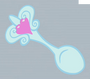 Spoon adorned with a heart