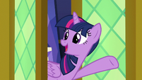 Twilight Sparkle happy to see Ember S7E15