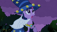 Twilight is intimidated by the sight of Luna's guards.