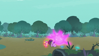 Twilight teleporting herself and Spike S8E11