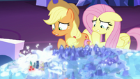 AJ and Fluttershy worried about going to Las Pegasus S6E20