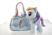 Aurora World Rainbow Dash plush and case