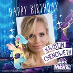 MLP The Movie 'Happy Birthday Kristin Chenoweth' promotional image