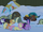 Mane Six sneaking past the sleeping yaks S7E11.png