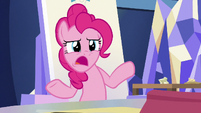 Pinkie Pie innocently "what?" S9E4
