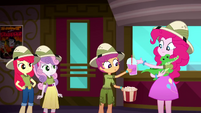 Pinkie trades popcorn and soda to Scootaloo for Gummy SS11