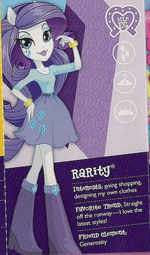 Rarity as seen in the Equestria collection pamphlet cropped