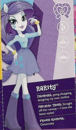 Rarity's design in the Equestria collection pamphlet.