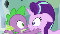 Woah, Spike, you better make sure Rarity doesn't see this still!