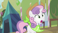 Sweetie Belle with a hat and bandana S2E05