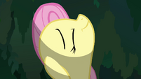 Fluttershy flying through the tree S2E22