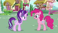 Pinkie Changeling greeting Starlight Glimmer S6E25