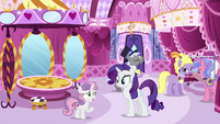 "Wow. Uh, Rarity, I didn't know you'd be this excited."