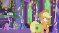 Applejack confused by Spike's request S5E20