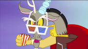 Discord wearing 3D glasses S4E2