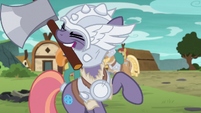 Mighty Helm mare wielding an axe S7E16