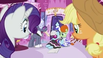 Rarity and Applejack look at unconscious Photo Finish S7E9.png (1 MB)