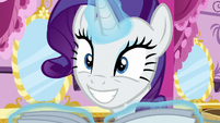 Rarity is smiling S6E9