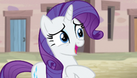 Rarity stammering nervously S5E1