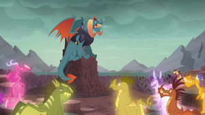 The dragons listen to Dragon Lord Torch S6E5