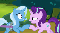 Trixie and Starlight hoof-in-hoof S8E19