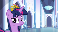 Twilight looking back to other princesses S4E25