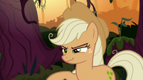 Fake Applejack smirks scornfully at Starlight S8E13