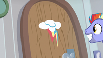 Rainbow Dash's old bedroom door S7E7