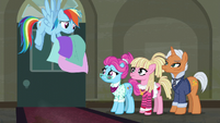 Rainbow Dash not sure who to hire S6E9