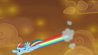 Rainbow soars back down to the ground S9E2