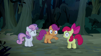 Cutie Mark Crusaders hear Sheriff Silverstar S5E6