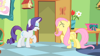 Fluttershy and Rarity Giggling S1E20