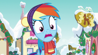 Rainbow Dash like a deer in headlights MLPBGE