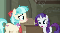 Rarity pleased to see Coco Pommel S6E9