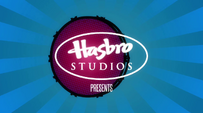 Hasbro Studios logo over bass drum